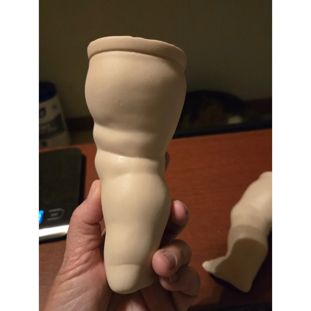 Vintage Bisque Porcelain Doll Legs Replacement Parts Chubby Baby Doll 1 Pair‎